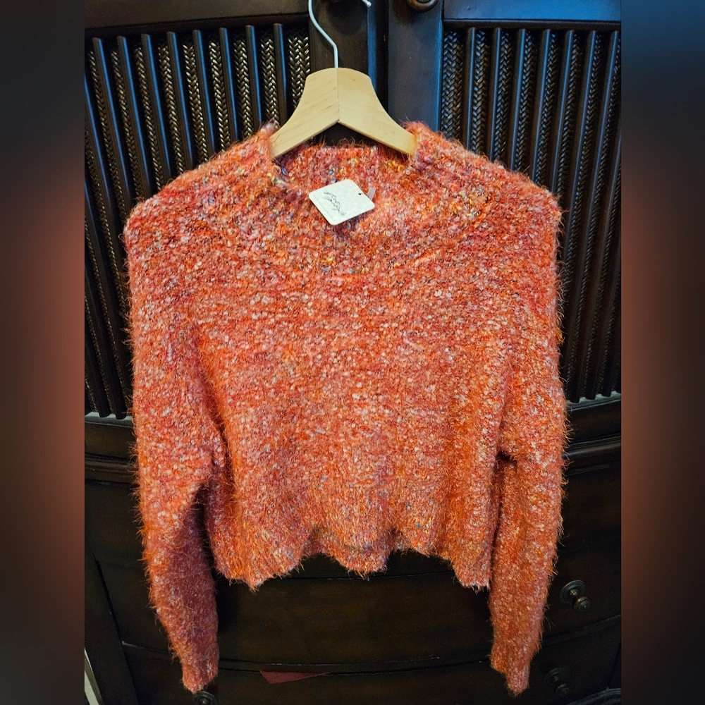 Free People Stardust Pullover Scarlet Rose xs Nwt - Picture 4 of 5